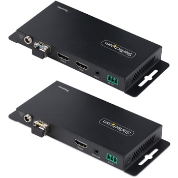 注文コード:03188356 HDMIエクステンダー/光ファイバー接続/送信機&受信機セット/4K60Hz/シングルモード 1km マルチモード 300m/赤外線 RS-232C対応/映像延長キット - StarTech.com