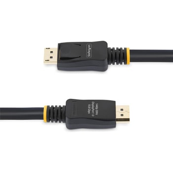 注文コード:03188390 DisplayPort 1.0 ケーブル/6.1m/1920 x 1200p/10.8Gbps/抜け防止機構付き/DPオス - DPオス/ブラック/ディスプレイポート/モニターケーブル - StarTech.com