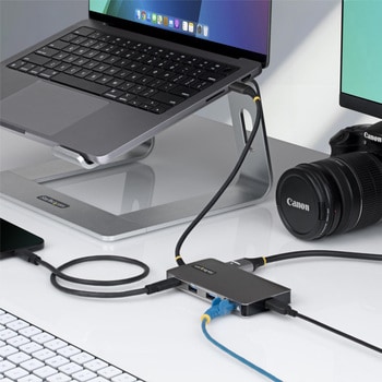 注文コード:03188487 マルチポートアダプター/USB-C接続/4K60Hz HDMI/140W PD/1x USB-C + 3x USB-A/イーサネット/SD microSDカードリーダー/Dell HP LenovoノートPC対応 - StarTech.com