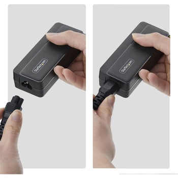 注文コード:03188521 USB充電器/ノートPC用USB-C/最大140W/PD対応/GaN採用/1.2mケーブル/ブラック/ノートパソコン用 急速充電 AC電源アダプター - StarTech.com