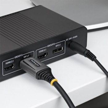 注文コード:03188320,03188372,03188198,03188530 DisplayPort 2.1ケーブル/DP54 VESA準拠/DSC1.2a/オス・オス/ブラック/モニターケーブル - StarTech.com