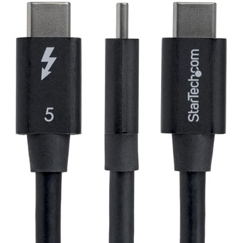 注文コード:03188591 Thunderbolt 5ケーブル/L型右向き/80cm/8K60Hz/80Gbps 最大120Gbps/240W PD/Thunderbolt規格準拠/USB-C/4互換/ホワイト/高速データ転送 急速充電 - StarTech.com
