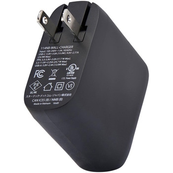 注文コード:03188609 USB充電器/2ポートUSB-C+USB-A/最大25W USB-C PD・最大12W USB-A/PD対応/ブラック/急速充電 Type-C 電源アダプター - StarTech.com