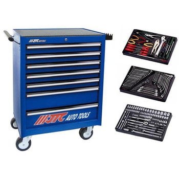 7段工具箱(青色)&工具セット JTC
