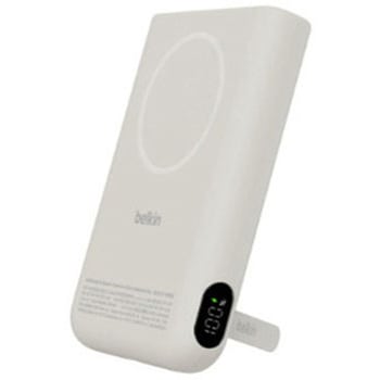 注文コード:03199109 UltraCharge Pro Qi2 モバイルバッテリー マグネットリング付き 10000mAh サンド - BELKIN(ベルキン)