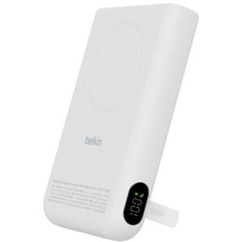 注文コード:03199276 UltraCharge Pro Qi2 モバイルバッテリー マグネットリング付き 10000mAh ホワイト - BELKIN(ベルキン)