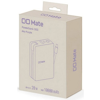 注文コード:03199319 Mate Powerbank003 エアリーパープル - Mate