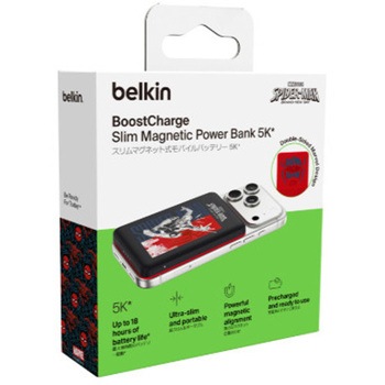注文コード:03199712 BoostCharge ワイヤレスモバイルバッテリー 5000 mAh スパイダーマン - BELKIN(ベルキン)