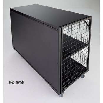 注文コード:03269976,03271087 新型ハコマルシェワゴン・ブラック用/下部用ネット 幅90×奥行60cm - ストア・エキスプレス