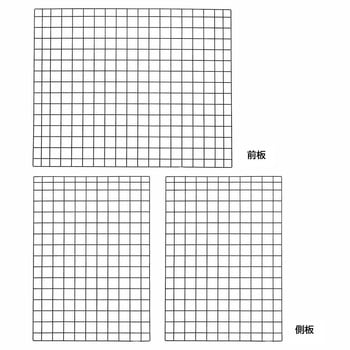注文コード:03269976,03271087 新型ハコマルシェワゴン・ブラック用/下部用ネット 幅90×奥行60cm - ストア・エキスプレス
