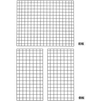 注文コード:03270771,03269992 新型ハコマルシェワゴン・ブラック用/下部用ネット 幅90×奥行45cm - ストア・エキスプレス