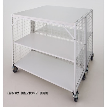 注文コード:03271051,03271121 新型ハコマルシェワゴン・ホワイト用/下部用ネット 幅90×奥行60cm - ストア・エキスプレス