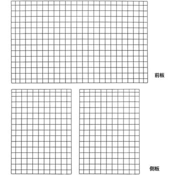 注文コード:03271586,03271112 新型ハコマルシェワゴン・ブラック用/下部用ネット 幅120×奥行60cm - ストア・エキスプレス