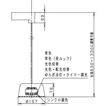 注文コード:03346809,03345741 配線ダクト取付型 LED ペンダントプラスチックセードタイプ MODIFY モディファイ ランプ別売 - Panasonic(パナソニック)