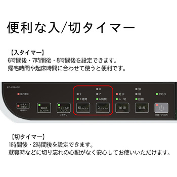 注文コード:03348331 加湿セラミックヒーター(暖房1,200W、加湿量480mL/h) EFH-1200H(W) - ダイニチ工業