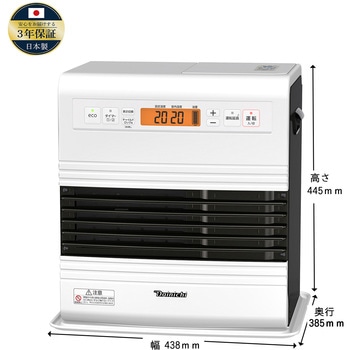 注文コード:03348376 石油ファンヒーター GRタイプ 木造10畳まで/コンクリート13畳まで FW-3726GR(W) - ダイニチ工業
