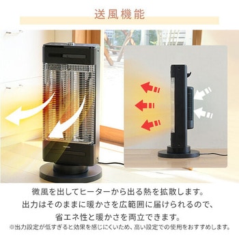 注文コード:03348708 カーボンヒーター シーズヒーター ハイブリットヒーター ツインヒートプラスファン - YAMAZEN(山善)