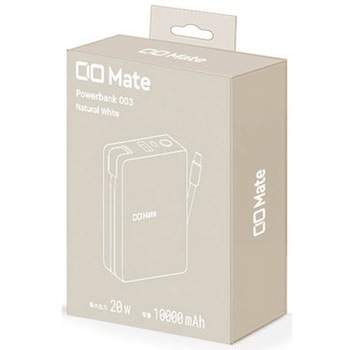 注文コード:03365210 Mate Powerbank003 ナチュラルホワイト - Mate