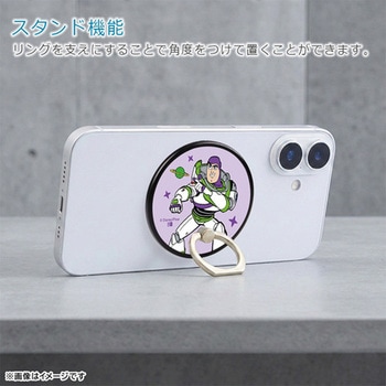 注文コード:03365666 ディズニー ピクサー / magness マグネット ミラー スマホリング スタンド / トイ・ストーリー_バズ・ライトイヤー - レイ・アウト