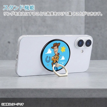 注文コード:03365682 ディズニー ピクサー / magness マグネット ミラー スマホリング スタンド / トイ・ストーリー_ウッディ - レイ・アウト