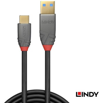 注文コード:03365946 LINDY ANTHRA LINE USB3.2 Gen2 Type-C to Type-Aケーブル+PDスマートチップ - LINDY