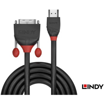 注文コード:03365962 LINDY BLACK LINE HDMI Type-A to DVI-Dシングルリンク ケーブル - LINDY