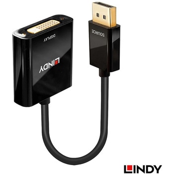 注文コード:03366181 LINDY DisplayPort to DVIアクティブ変換アダプタ - LINDY