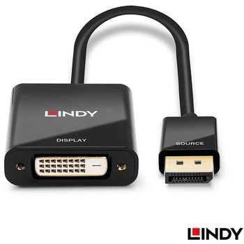 注文コード:03366181 LINDY DisplayPort to DVIアクティブ変換アダプタ - LINDY