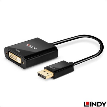 注文コード:03366181 LINDY DisplayPort to DVIアクティブ変換アダプタ - LINDY