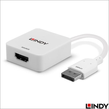 注文コード:03366278 LINDY HDMI 2.0 to DisplayPort 1.2 4K@60Hz 変換アダプタ - LINDY