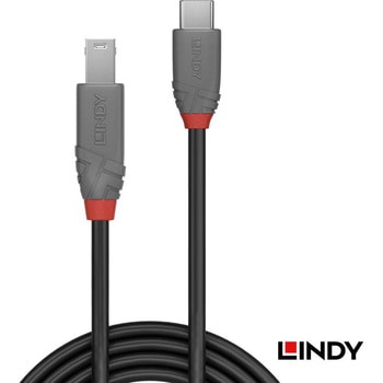 注文コード:03366321 LINDY ANTHRA LINE USB3.2 Gen 1 Type-C to Type-Bケーブル - LINDY