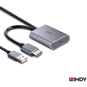 注文コード:03366339 LINDY HDMI 2.0 to USB Type-C アクティブ変換アダプタ - LINDY
