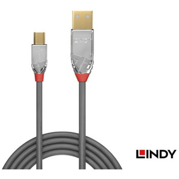 注文コード:03366348 LINDY CROMO LINE USB2.0 Type-A to Mini-Bケーブル - LINDY