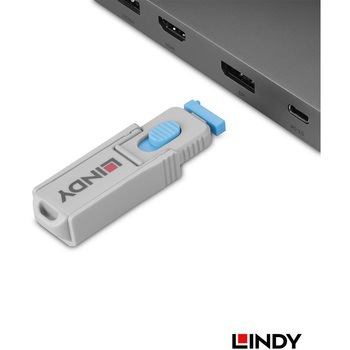 注文コード:03366366 LINDY DISPLAYPORT ポートブロッカーセット(専用キー x 1本、ブロッカー x 4個)セキュリティ対策 - LINDY