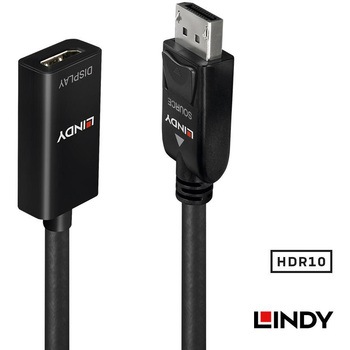 注文コード:03366637 LINDY DisplayPort 1.2 to HDMI 2.0 HDR アクティブ変換アダプタケーブル - LINDY