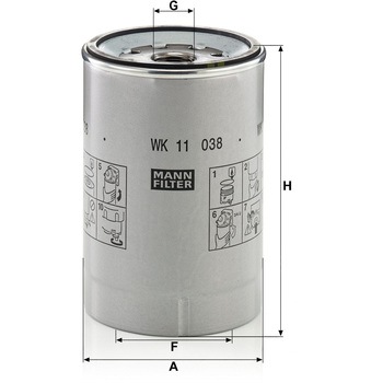 注文コード:03374581 燃料フィルター - MANN-FILTER