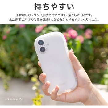 注文コード:03421315 iPhone 16 耐傷・耐衝撃ハイブリッドケース 「ViAMO crystal」 ストラップホール付 TPU - LEPLUS NEXT