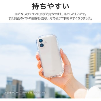 注文コード:03422040 iPhone 16 Pro 耐傷・耐衝撃ハイブリッドケース 「ViAMO crystal」ストラップホール付 TPU LEPLUS NEXT