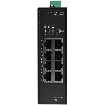 注文コード:03463027 8ポート 1000BASE-T 産業用アンマネージドPoEスイッチ - プラネックスコミュニケーションズ