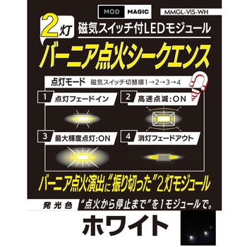 注文コード:03463070 磁気スイッチ付LEDモジュール 2灯 バーニア点火シークエンス - ビット・トレード・ワン