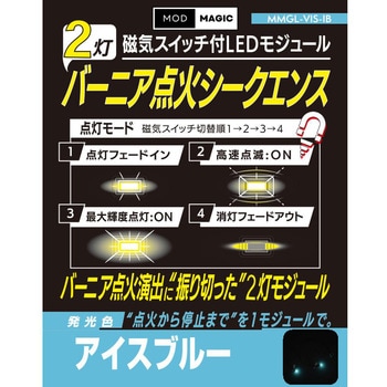 注文コード:03463088 磁気スイッチ付LEDモジュール 2灯 バーニア点火シークエンス - ビット・トレード・ワン