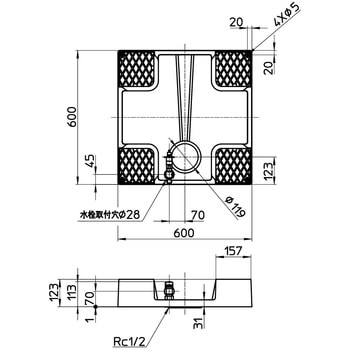 注文コード:03488306 洗濯機パン(FB洗濯機水栓付) - SANEI(旧:三栄水栓製作所)