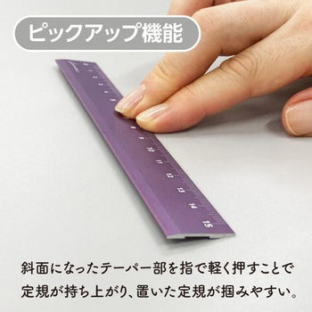 注文コード:03488717 Kiwami LR左右利き手対応アルミ定規 15cm - 共栄プラスチック