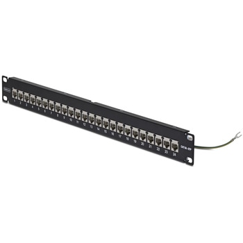 注文コード:03575149 パッチパネル/1U/フィードスルー型/Cat6a 24ポート/シールドSTP RJ45/ケーブル管理バー付属/カテゴリ6A ラックマウント用 イーサネットパネル - StarTech.com