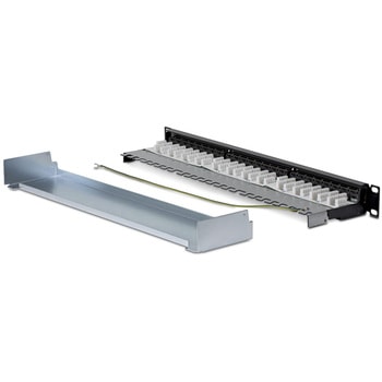 注文コード:03575158 パッチパネル/1U/CAT6A 24ポート/シールドSTP/110型 パンチダウン/RJ45/ラックマウント用 LAN イーサネットパネル - StarTech.com