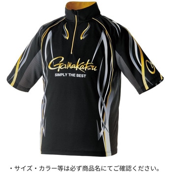 GM3735 2WAYプリントジップシャツ 半袖 がまかつ Gamakatsu