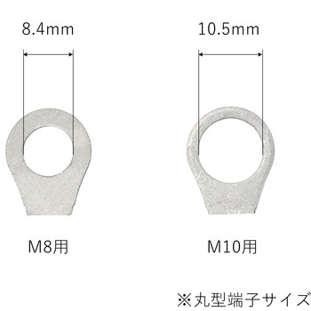 注文コード:03773346,03773836,03773879,03773669,03773782,03774080,03773459,03773809,03774177,03773538,03774159,03773958 裸圧着端子 丸形端子(R形) - マリンテック
