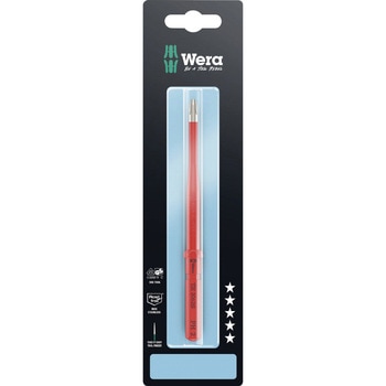 注文コード:03774780 絶縁プラスドライバービット 先細型/ステンレス製 (クラフトフォームコンパクト) - Wera