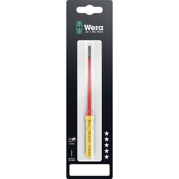 注文コード:03775017 絶縁マイナスドライバービット 先細型 (クラフトフォームコンパクト) - Wera