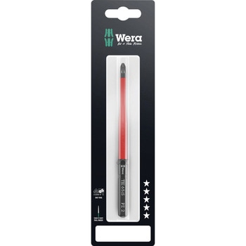 注文コード:03775148 絶縁ポジドライバービット 先細型 (クラフトフォームコンパクト) - Wera